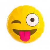 Winking Emoji FOLIJA GAISA BALONS 46 СМ
