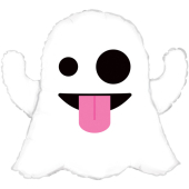 Emoji Ghost FOLIJA GAISA BALONS