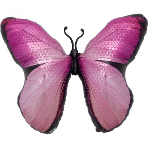 Pink Monarch Butterfly Jumbo folijas balons 79 cm Pink Monarch Butterfly Jumbo folijas balons 79 cm