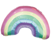 Pastel Rainbow folijas balons 79 cm