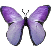 Purple Monarch Butterfly Jumbo folijas balons 78 cm