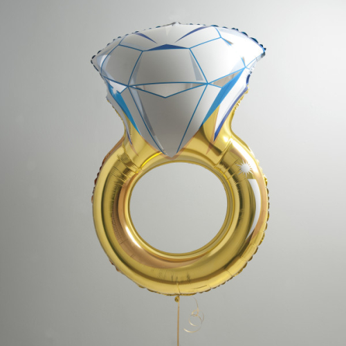 Gold Engagement Ring фольга воздушный шар 91 см