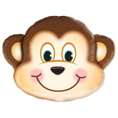 Monkey Head folija gaisa balons 89 СМ