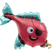 Jumbo Pirate Fish folija gaisa balons 109 СМ