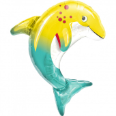 Jumbo Dolphin folijas balons 89 cm