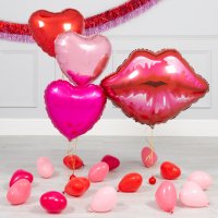 Комплект из воздушных шаров Красный поцелуй