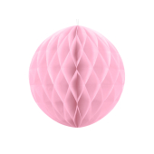 Сотовый шар, светло-розовый, 20см