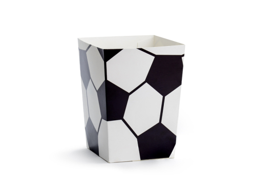 Kastes popkorna futbolam, jauktas, 7x7x12cm (1 gab. / 6 gab.) Kastes popkorna futbolam, jauktas, 7x7x12cm (1 gab. / 6 gab.)