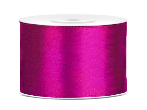 Satin Ribbon, fuchsia, 50mm/25m Satin Ribbon, fuchsia, 50mm/25m