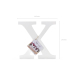 Koka burts X, balts, 19,5x19cm Koka burts X, balts, 19,5x19cm