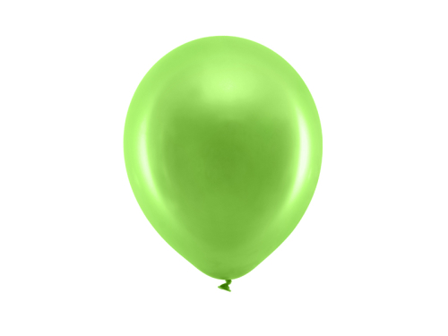 Varavīksnes baloni 23 cm mateliski, gaiši zaļi (1 gab. / 100 gab.)