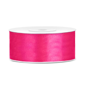 Satin Ribbon, dark pink, 25mm/25m (1 pc. / 25 lm)