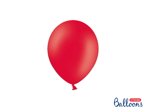 Spēcīgi baloni 12 cm, pasteļtoņu magoņu sarkans (1 gab. / 100 gab.)