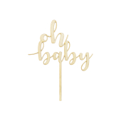 Деревянный топпер Oh baby, 17см