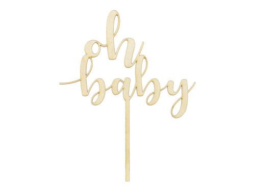Деревянный топпер Oh baby, 17см Деревянный топпер Oh baby, 17см