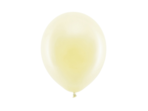 Varavīksnes baloni 23 cm pastelis, krēms (1 gab. / 100 gab.)