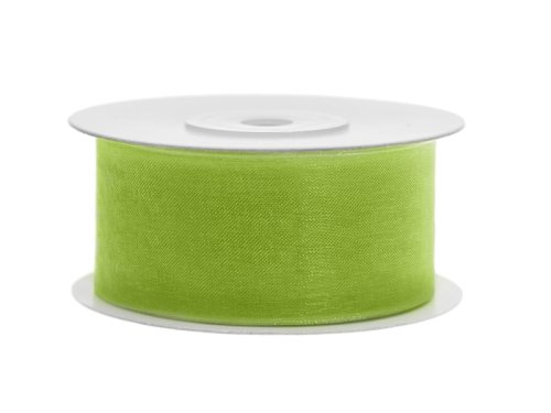 Chiffon Ribbon, green apple, 38mm/25m