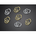Embellishments Hearts, gold, 10mm (1 pkt / 25 pc.)