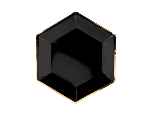 Plates Let's Celebrate, black, 23cm (1 pkt / 6 pc.) Plates Let's Celebrate, black, 23cm (1 pkt / 6 pc.)