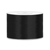 Satin Ribbon, black, 50mm/25m