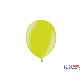 Spēcīgi baloni 23 cm, metāliski laima zaļi (1 pkt / 100 gab.)