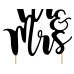 Топпер для торта Mr & Mrs, 25,5см Топпер для торта Mr & Mrs, 25,5см