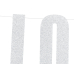 Banner Love, sudrabs, 21x55cm Banner Love, sudrabs, 21x55cm