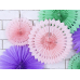 Tissue fan, light powder pink, 20-30cm (1 pkt / 3 pc.) Tissue fan, light powder pink, 20-30cm (1 pkt / 3 pc.)