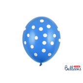 Balloons 30cm, Dots, Pastel Cornflower Blue (1 pkt / 6 pc.)