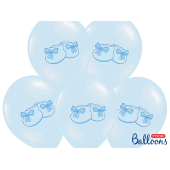 Balloons 30cm, Bootee, Pastel Baby Blue (1 pkt / 50 pc.)