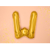 Folija balona burts &quot;W&quot;, 35 cm, zelts