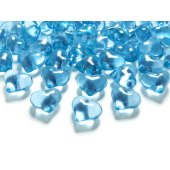 Crystal hearts, turquoise, 21mm (1 pkt / 30 pc.)