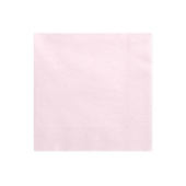 Salvetes, 3 kārtas, gaiši rozā pulveris, 33x33cm (1 gab. / 20 gab.)
