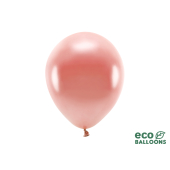 Eko baloni 26 cm metāla, rozā zelta (1 gab. / 100 gab.)