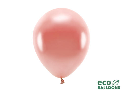 Eko baloni 26 cm metāla, rozā zelta (1 gab. / 100 gab.)