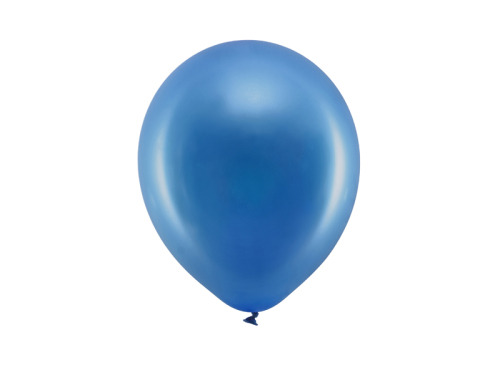 Varavīksnes baloni 23 cm metāliski, tumši zili (1 gab. / 100 gab.)