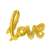 Foil Balloon Love, gold, 64*102cm