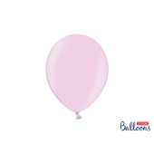 Spēcīgi baloni 27 cm, metāla konfektes rozā krāsā (1 gab. / 50 gab.)