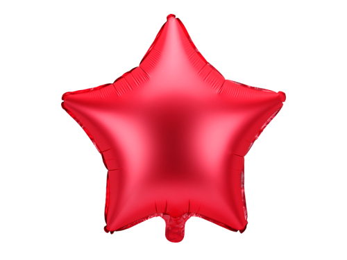 Folija balons Star, 48cm, sarkans