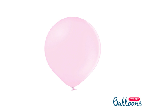 Spēcīgi baloni 23 cm, pasteļi gaiši rozā (1 gab. / 100 gab.)
