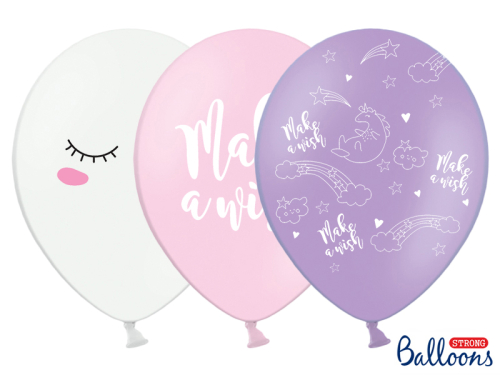 Balloons 30cm, Unicorn, mix (1 pkt / 50 pc.)
