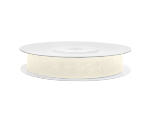 Chiffon Ribbon, light cream, 6mm/25m