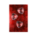 Pendants Hearts, colourless, 40 x 42mm (1 pkt / 5 pc.)