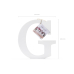 Koka burts G, balts, 19,5x20cm Koka burts G, balts, 19,5x20cm