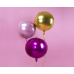 Folija balona bumba, 40 cm, gaiši rozā