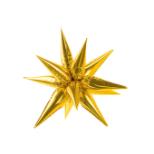 Воздушный шар из фольги Star 3D, 95см, золото