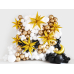 Folija balons Star 3D, 95cm, zelts Folija balons Star 3D, 95cm, zelts