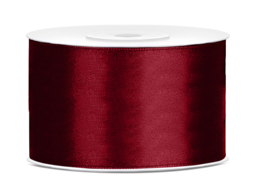 Satin Ribbon, deep red, 38mm/25m Satin Ribbon, deep red, 38mm/25m
