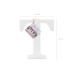 Koka burts T, balts, 17,5x20cm Koka burts T, balts, 17,5x20cm