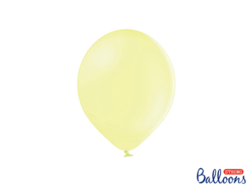 Spēcīgi baloni 23 cm, pasteļi gaiši dzelteni (1 gab. / 100 gab.)